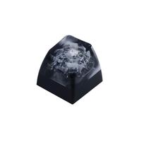 Natural Scenery DIY Resin Keycaps Handmade Fuji Snow Mountain Transparent Cross Shaft Keycap For Mechanical Keyboard gray
