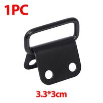 Square Universal Pull Fastener Hook Tie Down Anchor Ring Iron Metal Cargo Tie Down Ring for Truck Trailers RV Boats Accessories black