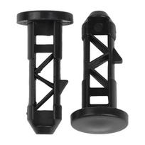 67mm x 31mm Black Plastic For Wheelie Bin Hinge Pins for Household Trash Bins 1 pairs