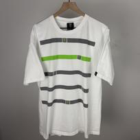 Y2K Monster Energy Striped Logo Racing Grunge Vintage White T Shirt Size 2XL Unisex T-Shirt XL gray