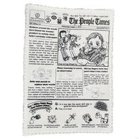 Newspaper Style Crinkle Dog Toy Squeaky Sound Chew Toy Interactive Pet Toy Bite-Resistant Washable For Puppy Small Dogs white