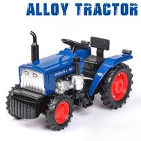 1/32 Ūkinis Traktoriaus Modelis Žaislinis Automobilis Lydinio Korpusas Imitacinis Garsas Šviesa Atgal Traukiami Transporto Priemonės Kolekcija Berniukams Gimtadienio Dovana mėlyna