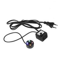 SM-016 2W Fish Tank Submersible Water Pump with 4 Colorful Lights Aquarium Filter for Rockery Landscaping black