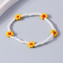Bohemia Handmade Beaded Bracelets for Women Girls Flower Charms Beads Bracelet Party Holiday Jewelry Gift gray