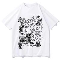 Wort Girl In America T Shirt 2026 Slayyyter Unisexunisex Clothing Cotton Clothes Graphic Tops For Gifts Hight Quality T Shirts S