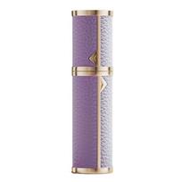 Lychee Pattern Perfume Bottle PU Leather Parfume Atomizer Bottle  Travel 02 gray