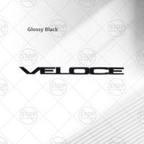 Automobilio lipdukas VELOCE Logotipas 3D Decal Kėbulo apdailos ženklelis Galinės bagažinės emblema Alfa Romeo Giulia Stelvio Giulietta MTO Mito Brera RZ7 white