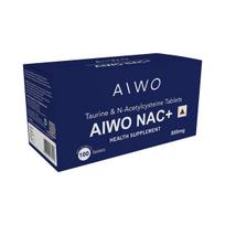AIWO NAC+ Tablets | N-Acetyl Cysteine 300 mg + Taurine 500 mg | Supports Antioxidant, Immune & Daily Wellness | Health Support for Men & Women |