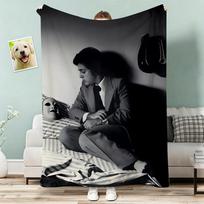 Billy Joel Throw Lightweight g Flannel Blanket Soft Skinfriendly for Summer Cooling 75x100cm (30x40inch)