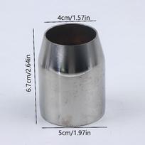 Universalus motociklo duslintuvo adapteris 51 mm į 38 mm, 60 mm į 51 mm, 51 mm suvirintas vamzdis Motociklo priedai A3 black