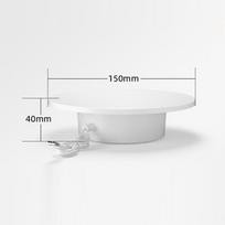 360 Degree Rotating Motorized Display Stand Usb Operated Automatic Revolving Platform For Model Cake 3D Images 15CM white