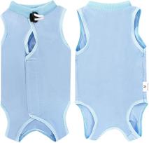 Cat Surgery Recovery Suit,Cat Onesie After Surgery Spay Neuter,Anti-Licking Kitten Surgical Clothes,Bodysuit for Abdominal Wound S mėlyna