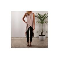 Damen Rmellos Longshirt Sommer Westen Tank Bluse Hemd Shirt Tunika Oberteil Top In Premium Quality For Effortless Versatility And Timeless Style M chaki