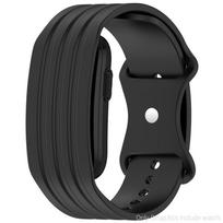 Sportinė apyrankė Silikoninis dirželis Garmin CIRQA išmaniajai apyrankei Atsparus vandeniui, atsparus dilimui Pakeičiamas laikrodžio priedas Garmin CIRQA Smart Band juoda