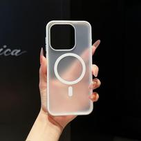 OnePlus 15T Phone Case: Magnetic Rotating Bracket with Translucent Frosted Protective Cover OnePlus 15 gray