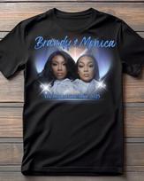 Brandy And Monica the Boy is Mine 2025 Tour Black Cotton T Shirt XL gray