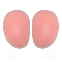 1 Pair Silicone Butt Pads Thin Edges Removable Padding Buttocks Inserts for Women Pink 7.1 Oz beige