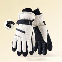 Winter Gloves Ski Glove Snowboard Pocket Warm Men's Women's One Size white
