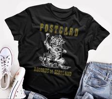 Postcard Records marškinėliai no wave apelsinų sultys, Unisex Tee XL black