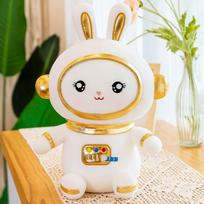 New space rabbit doll plush toy astronaut rabbit doll birthday gift batch 30cm（0.19kg） white