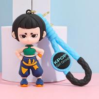 KPOP Demonų Medžiotojų Raktų Pakabukas, Tigro Veikėjo PVC Figūrėlės Raktų Pakabukas, Mielas Harajuku Stiliaus Raktų Žiedas Vaikams & Gerbėjams Helovinas blue
