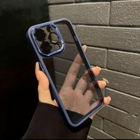 Aukščiausios kokybės metalinis objektyvo dėklas, skirtas iPhone 17 Pro Max - Skaidrus, pilną apsaugą suteikiantis dėklas, skirtas Apple 16 14 mėlyna
