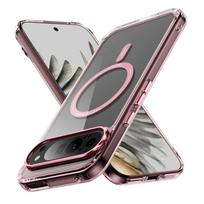 For Google Pixel 10 Pro XL Case Luxury  Clear Magsafe Cover For Google Pixel  9 Pro XL 8Pro 9A 8A Magnetic Wireless Charge Case For Pixel 8 gray