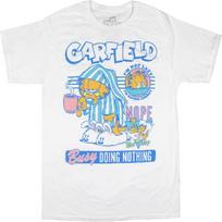 Garfield Men's Busy Doing Nothing Adult Short Sleeve Graphic Print Crewneck T-Shirt S balta