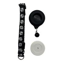 Smart RFID Radar Sensing Pet Door with Entry/Exit Control for Cats and Dogs black