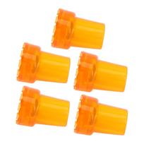 5PCS 22mm Single Angle Cane Tips Imitation Tire Texture Preservative Nonslip Rubber Translucent 7Celsius8in Crutch Tips for Cane