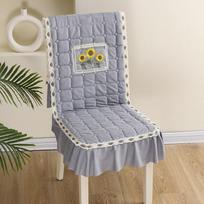 Four Seasons Thickened Home Use Hotels Can Use Backrest Cushions and Cotton Chair Cushions Integrated Dining Chair Covers 45*43cm