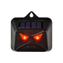 Solar Powered Animal Repeller with Red LED Strobe Light Deer Repellent Outdoor Waterproof Animal Deterrent Machine juoda