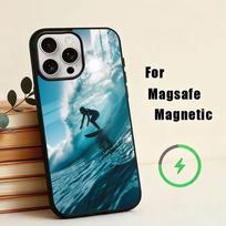 S-Surfing  Phone Case For iPhone17,16,15,14,13,12,11 Plus,Pro Magnetic with Magsafe Wireless Charging iPhone12mini blue
