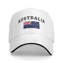 Australija Beisbolo kepuraitės Šaunios Vyrams Moterims Lauko Reguliuojamos Australijos Vėliavos Kepurės Tėčio Kepurės Adjustable balta