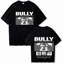 2026 Summer Fashion Trendy Tee YE Bully Kanye-West T-shirt Unisex Harajuku Short Sleeve O-neck Casual Shirt Hip Hop Streetwear S gray
