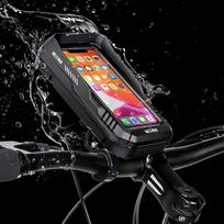 WILD MAN 0.6L MTB Bike Handlebar Mobile Phone Case Waterproof for Electric Scooter Motorcycle Touch Screen Mobile Phone Holder China Mainland black