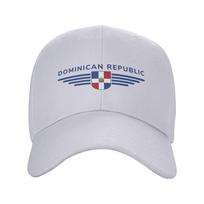 DR Dominican Republic  Cap Leisure  Trucker Hat For Unisex Adjustable Casual Headwear One Size gray