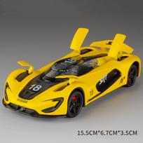 1:32 SRT Tomahawk XVGT Charger Alloy Diecast Model Toys Cars Doors Opened Sound Light Pull Back Vehices Friend's Birthday Gifts gray