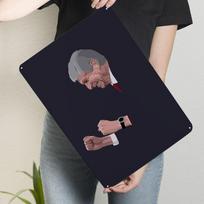 Arsene Wenger Tinplate Signs Sport Poster Decorations for Home Decor Items Custom Metal Sign for Wall Art Decoration Wand Deko 20x30cm（7.8x11.8inch） gray