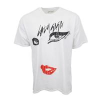 LADY GAGA GRAPHIC T SHIRT EYES WHITE XL white