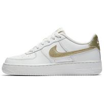 Nike Air Force 1 Low Summit White Metallic Gold GS 314219-127 36 white