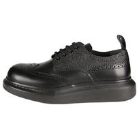 Alexander McQueen Brogue Detailed Lace Up Derby Shoes 586200WHX531000 40 black