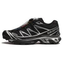 SALOMON XT 6 Cushioning Slip Resistant Low top Outdoor Shoes Unisex Black Silver l47450600 39⅓