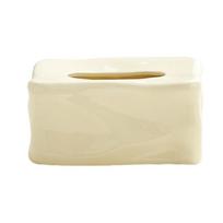 Ceramic Paper Towel Dispenser INS-Style Napkin Storage Case Gift Paper Drawer Box  Dining Table smėlis