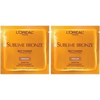 L'Oréal Paris Sublime Bronze savaiminio įdegio servetėlės 6 vnt. rinkinys, L'Oréal Paris Sublime Bronze savaiminio įdegio servetėlė, 6 vnt. orange