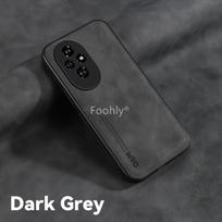 Nubuck Leather Shockproof Magnetic Case for Honor 200 Pro 200 Lite Smart Protective Cover Back Shell Coque Funda Honor 200 tamsiai pilka spalva
