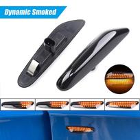 Upgrade Dynamic LED Fender Light Side Marker for BMW 1 3 5 Serie E46 E60 E61 E81 E82 E87 E88 E90 E91 E92 E93 X1 E84 X3 E83 X5 black