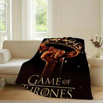 Movie G-Game of T-thrones Blanket For Sofa Office Bed Plane Travel Sleep Read Relax Camping Soft And Warm 30x40in white