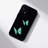 Drift Sand Butterfly Phone Case For Samsung S25,S24,S21,S22,S23,S30,Ultra,S20,Plus,Fe,Lite,5G Black Cover Samsung S105G gray