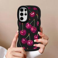 Soft Phone Cover Case for Samsung Galaxy A25 S23 Plus S24 A26 S20 FE S22 Ultra S25 S21 A24 A54 A35 A55 A36 A34 Fruit Cherry Galaxy A54 5G
